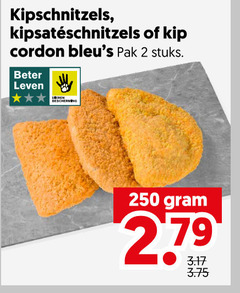  kipschnitzels 2 250 kip cordon pak stuks beter leven 