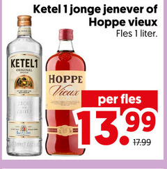 hoppe ketel 1 vieux jenever ketel1 jonge fles liter original zacht zuiver 