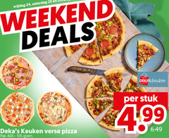  verse pizza 24 25 vrijdag zaterdag weekend deals keuken pak stuk 4 99 