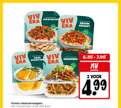  vivera vegetarisch 2 200 stuks ge plantaardige kipstukjes eiwitrijk plantaardig kruim gehakt nutri vegetarische kaas shoarma vleesvervangers score 