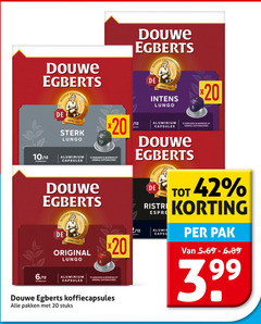  douwe egberts koffiecups 10 12 20 42 meester koffiebranders joure lungo intensiteit aluminium capsules gebruiken nespresso original koffiemachines branders 6 2 pak koffiecapsules pakken stuks 