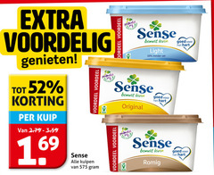  margarine 1 33 100 voordeel genieten kuip sense palmolive leven light minder vet hart my original romig 