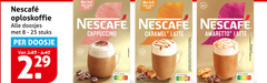  nescafe oploskoffie 8 25 doosjes stuks doosje new same taste cappuccino caramel latte amaretto nutri score saveur 