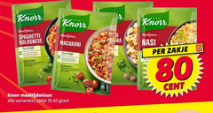  knorr maaltijdmix 10 80 spaghetti bolognese macaroni nasi belofte zakje maaltijdmixen cent 