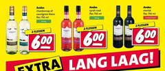  rose witte wijn rode 2 600 750 andes chardonnay sauvignon blanc fles ml droog flessen sa syrah rosee merlot fruitig soepel lang laag 
