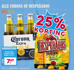  desperados corona speciaalbieren 6 25 33 100 nix18 original pak cerveza man advents 