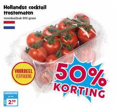  trostomaten 50 hollandse cocktail voordeel bak 5.99 