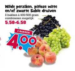  wilde perziken druiven 2 400 pitloze witte zwarte sable bakken 500 combineren 