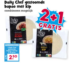  bapao broodje 1 2 3 daily chef gestoomde kip combineren rund 50 