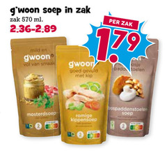  gwoon soep zak ml mild smaal gevuld kip mosterdsoep romige kippensoep 