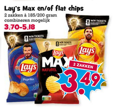  lays chips 2 flat zakken 200 combineren win tickets paprika naturel proces 