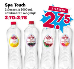  spa en fruit fruitdrank 2 1000 touch flessen ml combineren lemon cherry 