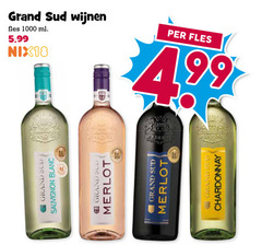  grand sud rode wijn rose witte 18 1000 wijnen fles ml 5.99 sauvignon blanc ge merlot chardonnay 