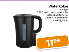  waterkoker liter watt automatische uitschakelfunctie 