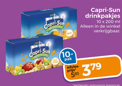  capri-sun fruitdrank 10 200 379 capri sun drinkpakjes ml pak 