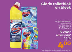  glorix toiletblok bleekmiddel 3 50 100 bleek regenboog 