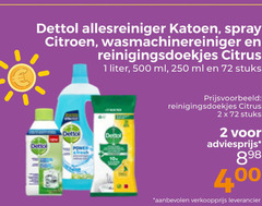  dettol allesreiniger 1 2 250 500 katoen spray citroen wasmachinereiniger reinigingsdoekjes citrus liter ml stuks power 