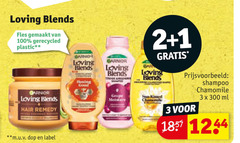  garnier loving blends shampoo 1 2 3 100 300 fles gemaakt gerecycled plastic hair remedy dop label honing kissed chamomile ml 