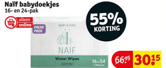 naif billendoekjes 24 55 3015 babydoekjes pak baby kids pack water wipes 