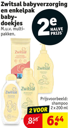  zwitsal babyshampoo babyverzorging 2 200 enkelpak baby doekjes halve pakken shampoo 2x ml 