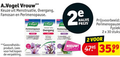  voedingssupplement 2 30 a.vogel vrouw menstruatie overgang famosan lees vogel halve kruidvat fysiek stuks 