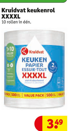  kruidvat huismerk keukenpapier 2 10 500 keukenrol rollen 1 allen keuken papier essuie tout pack 