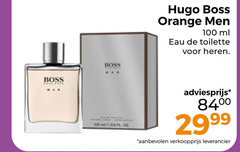  100 boss hugo orange men ml eau toilette heren 