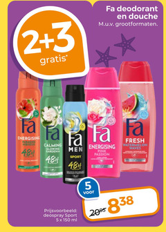  fa deodorant douchegel 2 3 5 48 150 douche grootformaten energising calming glowing men sport pink passion fresh watermelon waves deospray ml 