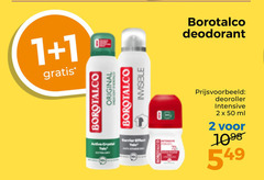  borotalco deodorant 1 2 50 original invisible deoroller intensive ml 