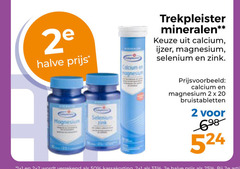  trekpleister huismerk voedingssupplement 2 20 2e halve magnesium selenium calcium mineralen ijzer zink bruistabletten 
