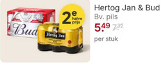  hertog jan bud blikjes bier 2 halve pils stuk 