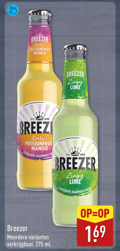  breezer mixdrank exotic passionfruit mango lime breeze flavoured alcoholic dr drink meerdere ml 