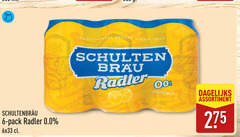  schultenbrau radler bier 6 pack 0.0 traditioneel recept bra ml dagelijks assortiment 