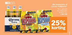  desperados corona speciaalbieren 18 25 100 brew with water multipacks m.u.v gekoeld varieeren la since cerveza under from cerveceria desperado original beer virgin 0.0 citrus 