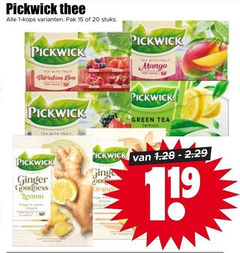  pickwick thee 1 15 20 pak stuks tea with fruit box fructis mango green ginger goodness lemon 