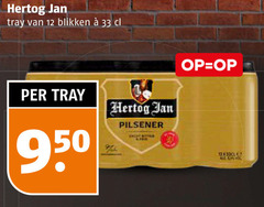  hertog jan blikjes bier 12 33 950 tray blikken pilsener zacht bitter 