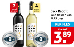  rode wijn witte 2 4 8 soepel rond jack rabbit pinot droog fris flessen liter fles hamersma 