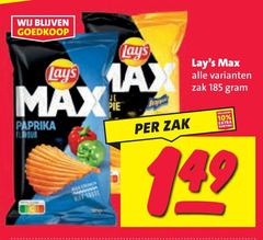  lays chips 10 paprika vest pie zak 