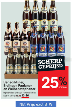  benediktiner weihenstephaner erdinger paulaner speciaalbieren 11 25 50 thon eee diner mier weissbier krat paula bier 0.0 paul scherp geprijsd 