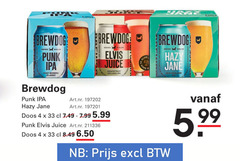  brewdog speciaalbieren 4 33 brewed punk post modern elvis juice grapefruit infused jane doos 5.99 