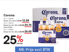  corona speciaalbieren 4 6 12 25 33 100 doos 0.0 la since cerveza natural 