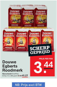  douwe egberts koffie 2 12 250 meester win stedentrip aroma rood evenwichtig rond grove maling snelfiltermaling roodmerk snelfilter krimp scherp geprijsd pak 