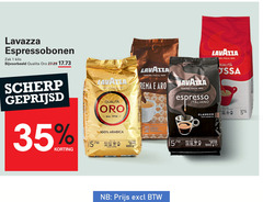  lavazza koffiebonen 1 35 100 1000 espressobonen zak kilo qualita torino italia for coffee and latte intensity 5 10 scherp geprijsd arabica be black beans ge espresso italiano 15 classico 