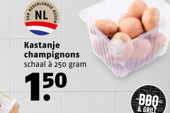  kastanjechampignons 150 250 nl bodem kastanje champignons schaal grill 