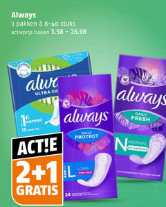  always maandverband inlegkruisjes 1 2 3 15 24 pakken stuks actieprijs ultra da normal l daily protect fresh perfume 