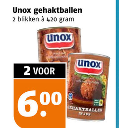 unox gehaktballen 2 blikken 00 jus 