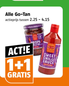  go-tan kroepoek woksaus chilisaus gebakken uitjes oosterse keuken 1 go tan actieprijs sweet chilli sauce 