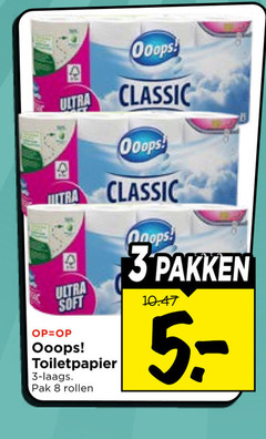  toiletpapier 3 8 ultra soft classic pak rollen pakken 