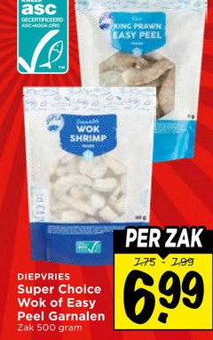  garnalen 500 gecertificeerd asc-aqua.org wok shrimp king prawn easy diepvries super choice zak 