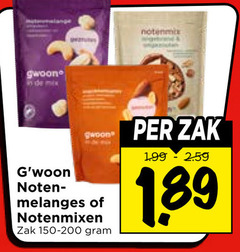  gwoon noten mix melanges notenmixen zak 